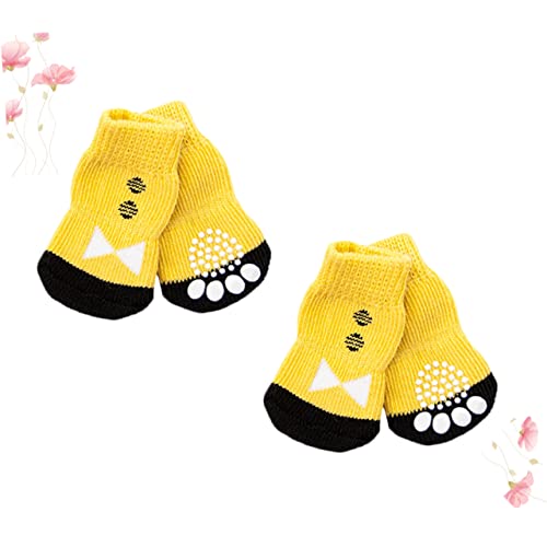 WEKAMOS 4 Stück Teiliges rutschfeste Baumwollsocken für Welpen Kleiner Pfotenschutz Atmungsaktive Haustiersocken Hautfreundlich und Strapazierfähig für Drinnen und Draußen WEKAMOS 4 Stück Teiliges rutschfeste Baumwollsocken für Welpen Kleiner Pfotenschutz Atmungsaktive Haustiersocken Hautfreundlich und Strapazierfähig für Drinnen und Draußen von WEKAMOS
