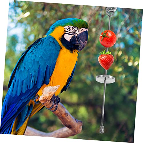 WEKAMOS 4 Stück Vogelfutterhalter Teiliges mit Beweglichem Verschluss Geeignet für Papageien Wellensittiche und Kleine Vögel Einfach zu Reinigen für Obst Gemüse Nüsse im Käfig von WEKAMOS