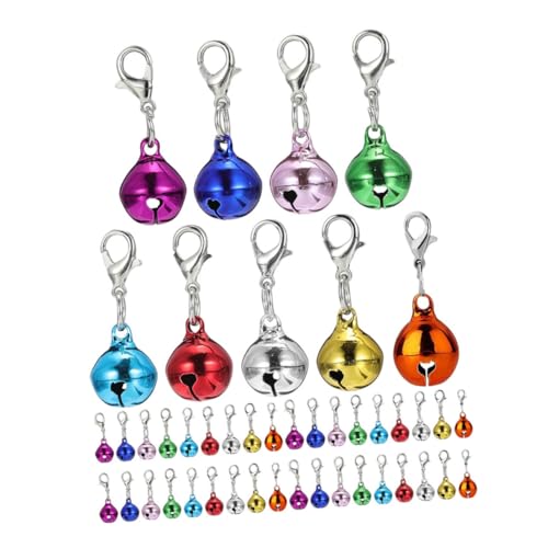 WEKAMOS 45 Stück Teiliges Metallglocken Set Leichte Kleine Glocken für Haustierhalsbänder Schlüsselanhänger und Diy Schmuck Geeignet für Katzen Hunde und Kleine Tiere Farben WEKAMOS 45 Stück Teiliges Metallglocken Set Leichte Kleine Glocken für Haustierhalsbänder Schlüsselanhänger und Diy Schmuck Geeignet für Katzen Hunde und Kleine Tiere Farben von WEKAMOS