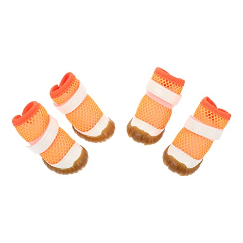 WEKAMOS 4Stücke Atmungsaktive Hundeschuhe für Kleine und Mittlere rutschfeste Pfotenschutzstiefel Dekorative Tierschuhe für Drinnen und Draußen WEKAMOS 4Stücke Atmungsaktive Hundeschuhe für Kleine und Mittlere rutschfeste Pfotenschutzstiefel Dekorative Tierschuhe für Drinnen und Draußen von WEKAMOS