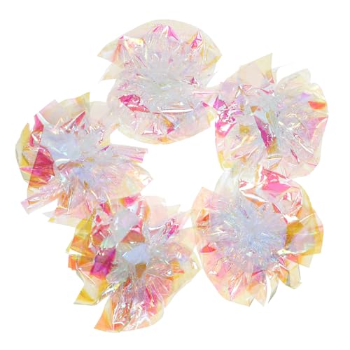 WEKAMOS 5 Stück Katzenrassel-Papierspielzeug für Katze Rollen Lärm interaktives katzenspielzeug interaktives Knisterbälle aus Kunststoff zum Necken von Katzen WEKAMOS 5 Stück Katzenrassel-Papierspielzeug für Katze Rollen Lärm interaktives katzenspielzeug interaktives Knisterbälle aus Kunststoff zum Necken von Katzen von WEKAMOS