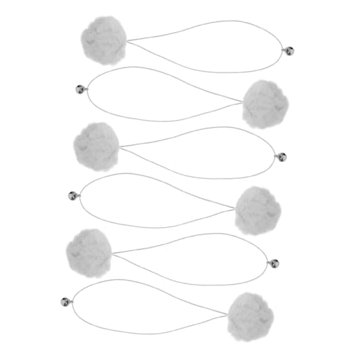 WEKAMOS 6 Stück Ersatzball Für Kratzbäume Für Katzen Kratzbaumzubehör Für Katzen Austauschbarer Katzenfederball Kratzbäume Hängendes Ballspielzeug Neckender Katzenball Plüsch Light Grey WEKAMOS 6 Stück Ersatzball Für Kratzbäume Für Katzen Kratzbaumzubehör Für Katzen Austauschbarer Katzenfederball Kratzbäume Hängendes Ballspielzeug Neckender Katzenball Plüsch Light Grey von WEKAMOS