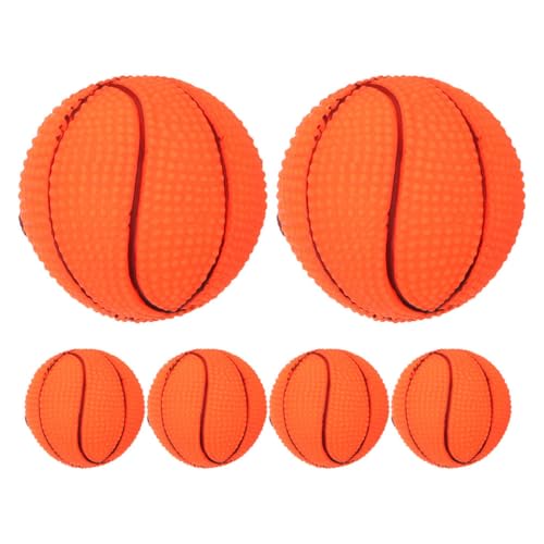 WEKAMOS 6 Stück Kleiner Basketball mit Vinyl-Sound für welpen Hundeball Hundefreunde hundetraining Quietschspielzeug für Hunde Basketballspielzeug für Hunde WEKAMOS 6 Stück Kleiner Basketball mit Vinyl-Sound für welpen Hundeball Hundefreunde hundetraining Quietschspielzeug für Hunde Basketballspielzeug für Hunde von WEKAMOS