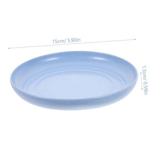WEKAMOS 6 Stück Teiliges Flach mit Rutschfestem Boden Stabiler Futternapf für Nassfutter Rundes Design gegen Whisker müdigkeit Geeignet für Kätzchen und Kurzbeinige Katzen von WEKAMOS