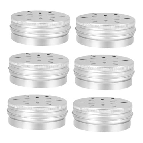 WEKAMOS 6Er-Packung Duftbox für Hundetraining Agility-Ausrüstung für Hunde Geruchstrainingsgeräte Ausbildung Zug Container Hundenasentraining Dufttrainingsdosen für Hunde Aluminium Silver von WEKAMOS
