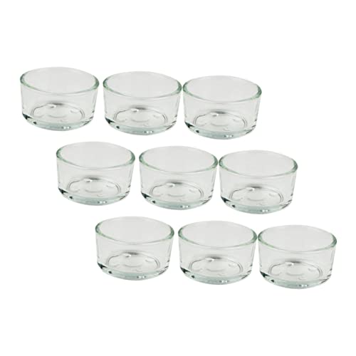 WEKAMOS 9 Stück Teiliges Transparentes Wassernapf für Reptilien Kleine Terrarientiere Langlebige Futterschalen mit Ausbruchsicherem für Eidechsen Schlangen Schildkröten und Skorpione von WEKAMOS