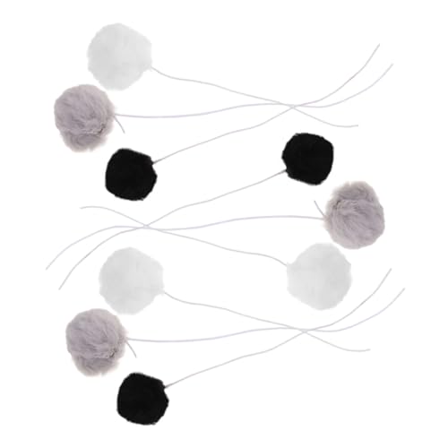 WEKAMOS 9pcs Teaser Ball Toy Cat Katze Necke Spielzeugplüschkugel Mit Seilpuffkugeln Interaktives Spielzeug Für Innenkätzchen DIY Katze Kletterturmzubehör WEKAMOS 9pcs Teaser Ball Toy Cat Katze Necke Spielzeugplüschkugel Mit Seilpuffkugeln Interaktives Spielzeug Für Innenkätzchen DIY Katze Kletterturmzubehör von WEKAMOS