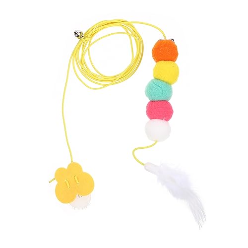 WEKAMOS Adjustable Hanging Cat Swing Toy Interactive Cartoon for Cats Suction Cup for Self Play Elastic Rope for Indoor Fun and Exercise WEKAMOS Adjustable Hanging Cat Swing Toy Interactive Cartoon for Cats Suction Cup for Self Play Elastic Rope for Indoor Fun and Exercise von WEKAMOS