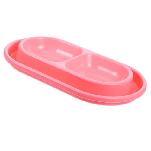 WEKAMOS Innovativer Katzennapf Doppelnapf Hunde- Und Katzenfutterspender Kunststoff Haustier-Set Für Futter Wasser Modernes Design Einfache Reinigung von WEKAMOS