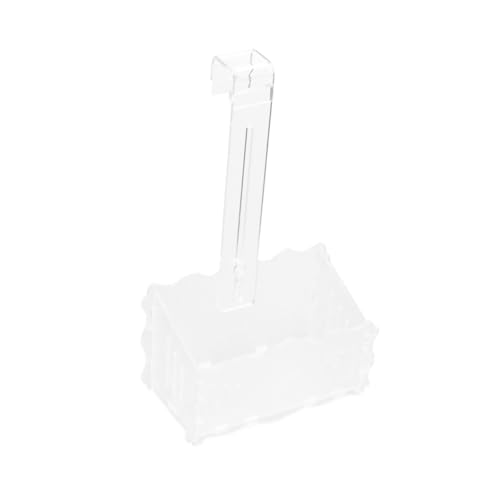 WEKAMOS Aquarium Wasserpflanzen Pflanztopf mit Haken Mittelgroß Transparent Langlebig für Fischbecken Dekoration und Aquarienpflanzenhalter Geeignet für Zuhause Hotel Park von WEKAMOS