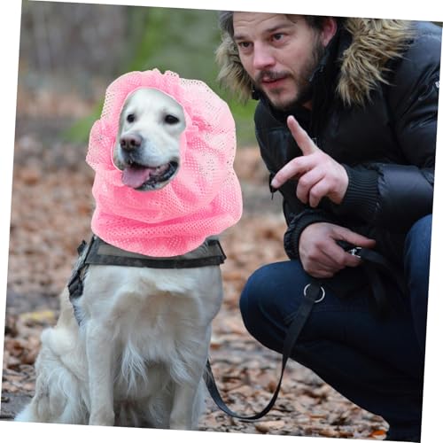 WEKAMOS Atmungsaktiver Hundeohrenschutz aus Mesh Leichter Ohrenschutz für Kleine Hunde Sanfter Ohrwickel für Welpen Bequemer Ohrschoner für Outdoor Aktivitäten Wie Camping und Wandern von WEKAMOS
