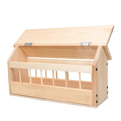 WEKAMOS Automatischer Tauben Futtertrog aus Robustem Holz mit Mehrfach Futterplätzen Wetterfest und Langlebig für Kleine Geflügelarten Wie Tauben Vögel und Wachteln im Außenbereich WEKAMOS Automatischer Tauben Futtertrog aus Robustem Holz mit Mehrfach Futterplätzen Wetterfest und Langlebig für Kleine Geflügelarten Wie Tauben Vögel und Wachteln im Außenbereich von WEKAMOS