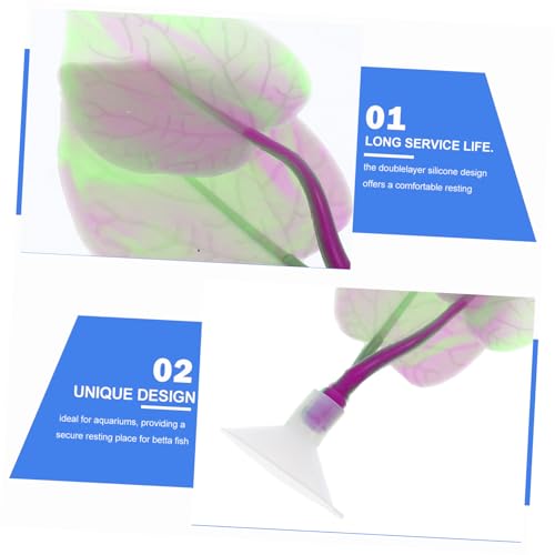 WEKAMOS Betta Hängematte aus Doppelblättriges Design für Laichplätze Einfache Pflege für Aquarien und Betta Tank Zubehör von WEKAMOS
