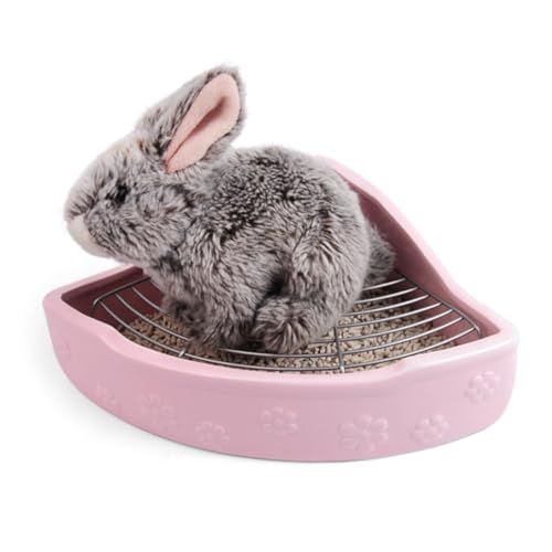 WEKAMOS Bunte Keramik Kleintier Toilette Biss und Kippfest Leicht zu Reinigen Geeignet für Meerschweinchen und Kaninchen Praktisches Eckbecken für Saubere Haustierhaltung Rosa WEKAMOS Bunte Keramik Kleintier Toilette Biss und Kippfest Leicht zu Reinigen Geeignet für Meerschweinchen und Kaninchen Praktisches Eckbecken für Saubere Haustierhaltung Rosa von WEKAMOS
