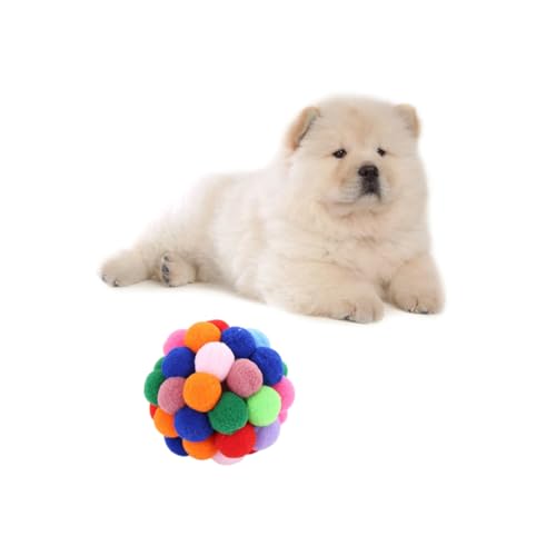 WEKAMOS Buntes Katzenspielzeug Glocken Ball aus Kunststoff Rasselspielzeug für Katzen Kätzchen Interaktives Spiel zur Beschäftigung und Training Geeignet Zufällige Farbe Zufällige Farbe von WEKAMOS