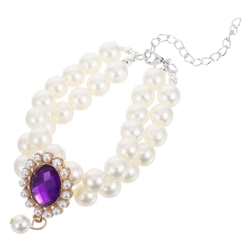 WEKAMOS Doppelschichtige Perlenhalskette für Kleine und Katzen Verstellbares Haustierhalsband mit Dekorativen Charms für Weibliche Haustiere und Komfortables Design für Täglichen Gebrauch WEKAMOS Doppelschichtige Perlenhalskette für Kleine und Katzen Verstellbares Haustierhalsband mit Dekorativen Charms für Weibliche Haustiere und Komfortables Design für Täglichen Gebrauch von WEKAMOS