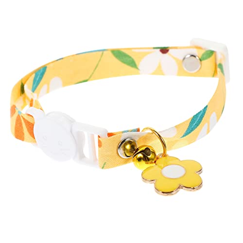WEKAMOS Fantastisches Katzenkragen Halsband mit Glocke Verstellbar Waschbar Elastisch für Kätzchen und Haustiere für Partys Feiertage Geburtstage und Helles Gelb WEKAMOS Fantastisches Katzenkragen Halsband mit Glocke Verstellbar Waschbar Elastisch für Kätzchen und Haustiere für Partys Feiertage Geburtstage und Helles Gelb von WEKAMOS