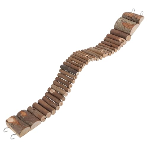 WEKAMOS Flexible Hamsterleiter aus Natürlichem Holz Biegsame Haustierbrücke zum Klettern Knabbern und Schaukeln Geeignet für Kleine Nager und Vogelkäfige Sicheres Kauspielzeug für Hamster WEKAMOS Flexible Hamsterleiter aus Natürlichem Holz Biegsame Haustierbrücke zum Klettern Knabbern und Schaukeln Geeignet für Kleine Nager und Vogelkäfige Sicheres Kauspielzeug für Hamster von WEKAMOS