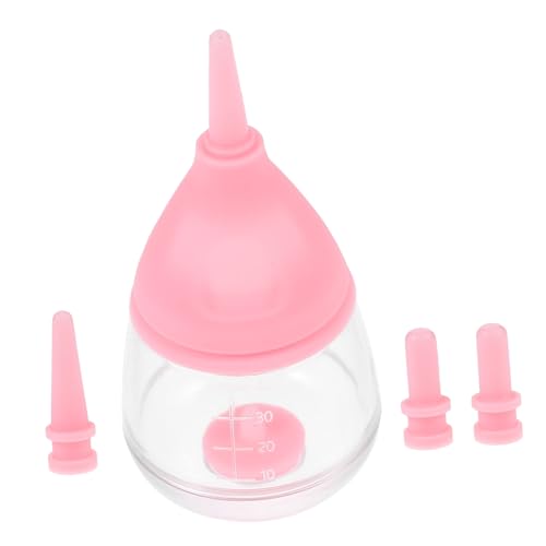 WEKAMOS Fütterungsgerät für Haustiere Hasen Flasche pet Flaschen Neugeborenes Kätzchenmilch milchflasche Welpe Babyflasche für Kätzchen kleine Trinkflasche für Haustiere Plastik Rosa von WEKAMOS