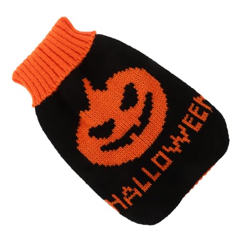 WEKAMOS Halloween Haustier Pullover Warm Gefütterter Hundepullover Weiches Strickmaterial Für Kleine Hunde Und Katzen Süßer Kürbis Design Für Kalte Jahreszeit WEKAMOS Halloween Haustier Pullover Warm Gefütterter Hundepullover Weiches Strickmaterial Für Kleine Hunde Und Katzen Süßer Kürbis Design Für Kalte Jahreszeit von WEKAMOS