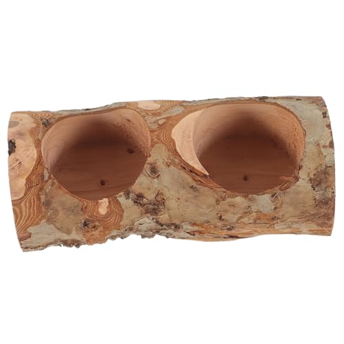 WEKAMOS Hamster Futternapf aus Holz mit Horizontalen Doppelkammern Verschleißfest Leicht zu Reinigen Praktisch für Meerschweinchen Igel und Kleintiere Natürlicher Futter Wassernapf WEKAMOS Hamster Futternapf aus Holz mit Horizontalen Doppelkammern Verschleißfest Leicht zu Reinigen Praktisch für Meerschweinchen Igel und Kleintiere Natürlicher Futter Wassernapf von WEKAMOS
