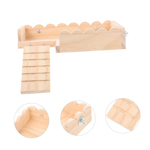 WEKAMOS Hamster Holzplattform mit Leiter Stabile Kletterplattform für Kleintierkäfig Meerschweinchen Rennmaus Zubehör Langlebig und Installieren WEKAMOS Hamster Holzplattform mit Leiter Stabile Kletterplattform für Kleintierkäfig Meerschweinchen Rennmaus Zubehör Langlebig und Installieren von WEKAMOS