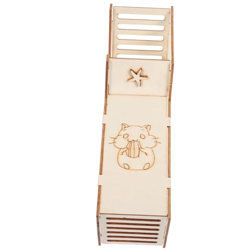 WEKAMOS Hamster Holzversteck für Kleintiere Vielseitiges für Hamster Meerschweinchen Ratten und Kleine Stilvolles und Sicheres Perfektes WEKAMOS Hamster Holzversteck für Kleintiere Vielseitiges für Hamster Meerschweinchen Ratten und Kleine Stilvolles und Sicheres Perfektes von WEKAMOS