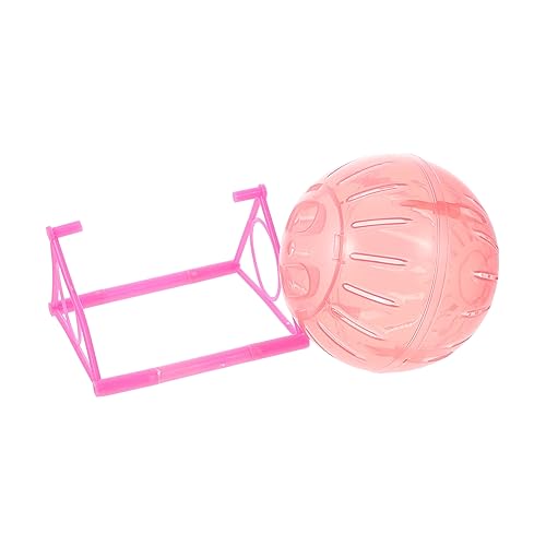 WEKAMOS Hamster Laufball Rotes Haustierspielzeug für Hamster Übungskugel aus Interaktives Nagerspielzeug für Gesunde Bewegung und Spaß von WEKAMOS