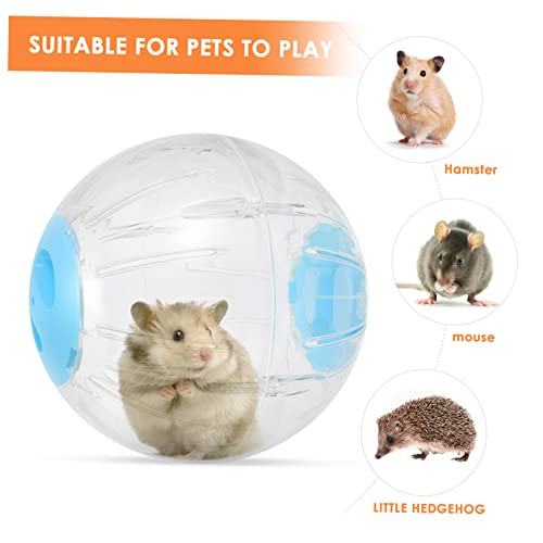 WEKAMOS Hamster Laufkugel Transparent Blauer Spielball für Kleine Haustiere Wie Hamster Rennmäuse Ratten und Igel Langlebiges Leicht zu Reinigendes Fitness für Gesunde Bewegung WEKAMOS Hamster Laufkugel Transparent Blauer Spielball für Kleine Haustiere Wie Hamster Rennmäuse Ratten und Igel Langlebiges Leicht zu Reinigendes Fitness für Gesunde Bewegung von WEKAMOS