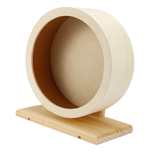 WEKAMOS Hamster Laufrad Holz Mute Silent Hamster Laufrad mit Korkmatte Mittelgroß für Meerschweinchen Zwerghamster Chinchilla Kleintiere WEKAMOS Hamster Laufrad Holz Mute Silent Hamster Laufrad mit Korkmatte Mittelgroß für Meerschweinchen Zwerghamster Chinchilla Kleintiere von WEKAMOS