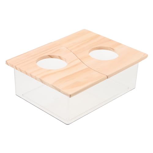WEKAMOS Hamster Sandbad Behälter mit Deckel Transparente Sanddusche für Hamster und Kleine Kleintiere Sandtoilette Sandbadewanne für Chinchillas und Mäuse WEKAMOS Hamster Sandbad Behälter mit Deckel Transparente Sanddusche für Hamster und Kleine Kleintiere Sandtoilette Sandbadewanne für Chinchillas und Mäuse von WEKAMOS