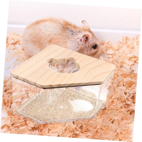 WEKAMOS Hamster Sandbad Box mit Holzdeckel Große Transparente Mehrzweck Sandbadewanne und Toilette für Hamster und Rennmäuse Leicht zu Reinigen und Gesundheitsfördernd Stabiles Haustier WEKAMOS Hamster Sandbad Box mit Holzdeckel Große Transparente Mehrzweck Sandbadewanne und Toilette für Hamster und Rennmäuse Leicht zu Reinigen und Gesundheitsfördernd Stabiles Haustier von WEKAMOS