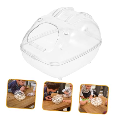 WEKAMOS Hamster Sandbad aus Transparentem Kunststoff Multifunktionale Badewanne und Wc für Kleine Tiere Wie Hamster Meerschweinchen und Chinchillas Leicht zu Reinigen Langlebiges WEKAMOS Hamster Sandbad aus Transparentem Kunststoff Multifunktionale Badewanne und Wc für Kleine Tiere Wie Hamster Meerschweinchen und Chinchillas Leicht zu Reinigen Langlebiges von WEKAMOS