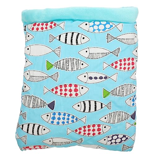 WEKAMOS Hamster Schlafsack aus Baumwolle Warmes Bett für Kleine Kuschelhöhle für Meerschweinchen Ratten Bequeme Rückzugsmöglichkeit für Haustiere Blaues Design WEKAMOS Hamster Schlafsack aus Baumwolle Warmes Bett für Kleine Kuschelhöhle für Meerschweinchen Ratten Bequeme Rückzugsmöglichkeit für Haustiere Blaues Design von WEKAMOS