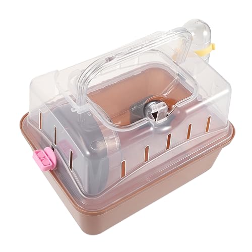 WEKAMOS Hamster Tragetasche für Kleine Haustiere und Praktische Transportbox für Hamster Meerschweinchen und Chinchillas für Reisen Ausflüge und Outdoor Aktivitäten Leicht und Tragbar mit von WEKAMOS