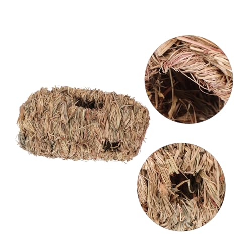 WEKAMOS Hamster Versteck aus Stroh mit Löchern Kleines Nest für Hamster Mäuse und Kleine Kleintiere Geeignet für Käfige Dekoratives Haustierhaus WEKAMOS Hamster Versteck aus Stroh mit Löchern Kleines Nest für Hamster Mäuse und Kleine Kleintiere Geeignet für Käfige Dekoratives Haustierhaus von WEKAMOS