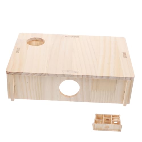 WEKAMOS Hamster Versteckhaus Holzspielzeug mit Kammern Nagetier Labyrinth zur Beschäftigung Sicher und Geruchsfrei als Rückzugsort und Spielhaus für Hamster Mäuse Ratten Meerschweinchen WEKAMOS Hamster Versteckhaus Holzspielzeug mit Kammern Nagetier Labyrinth zur Beschäftigung Sicher und Geruchsfrei als Rückzugsort und Spielhaus für Hamster Mäuse Ratten Meerschweinchen von WEKAMOS