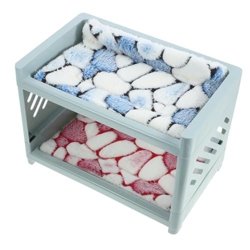 WEKAMOS Hamsterbett aus Verschleißfestem Material Praktisches Nagerhaus mit Weicher Matte Abnehmbar und Pflegeleicht Geeignet für Hamster Chinchillas Kaninchen Bietet Zufällige Farbe WEKAMOS Hamsterbett aus Verschleißfestem Material Praktisches Nagerhaus mit Weicher Matte Abnehmbar und Pflegeleicht Geeignet für Hamster Chinchillas Kaninchen Bietet Zufällige Farbe von WEKAMOS