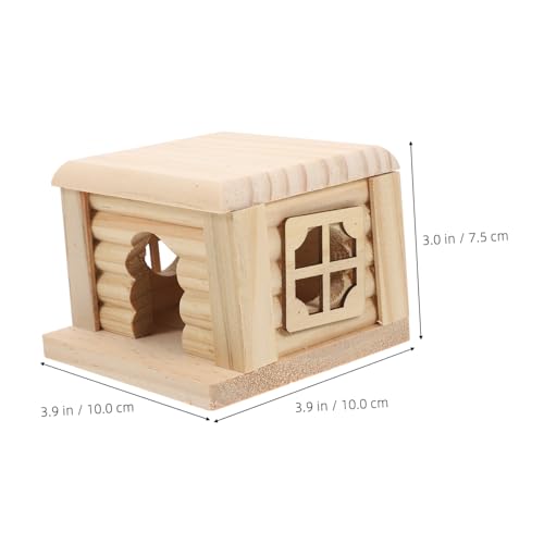 WEKAMOS Hamsterhaus Holz mit Natürlichem Material Abnehmbares Spielhaus für Zwerghamster und Kleine Kleintiere Komfortables Versteck Leicht zu Reinigen Geeignet für Hamsterkäfig Zubehör WEKAMOS Hamsterhaus Holz mit Natürlichem Material Abnehmbares Spielhaus für Zwerghamster und Kleine Kleintiere Komfortables Versteck Leicht zu Reinigen Geeignet für Hamsterkäfig Zubehör von WEKAMOS