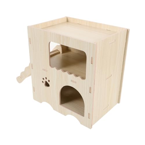 WEKAMOS Hamsterhütte aus Massivholz Nest Häuser klein Hamsterspielzeug Röhren Hamster Hamster zubehör Nager Holzhaus Hamsterkäfig verstecktes Hamsterversteck Beige WEKAMOS Hamsterhütte aus Massivholz Nest Häuser klein Hamsterspielzeug Röhren Hamster Hamster zubehör Nager Holzhaus Hamsterkäfig verstecktes Hamsterversteck Beige von WEKAMOS