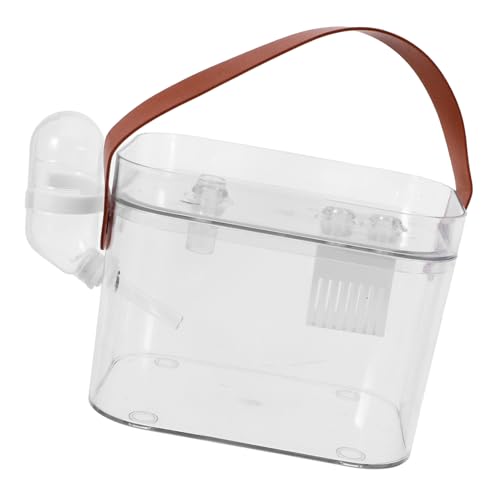 WEKAMOS Hamsterkäfig Hamster -trägertasche Hamster -Tragetasche Kleintiertransporter Kleintier-reisekäfig Aus Kunststoff Tragetasche Für Kleintiere Mäusekäfig Für Hausmäuse Abs von WEKAMOS