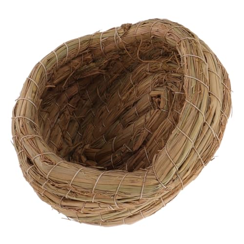 WEKAMOS Handgewebtes Hühnernest mit Flacher Basis Robustes Geflecht Multifunktional für Brut und Eiablage Kleines Vogelnest für Tauben Papageien Sperlinge und Kleintiere WEKAMOS Handgewebtes Hühnernest mit Flacher Basis Robustes Geflecht Multifunktional für Brut und Eiablage Kleines Vogelnest für Tauben Papageien Sperlinge und Kleintiere von WEKAMOS