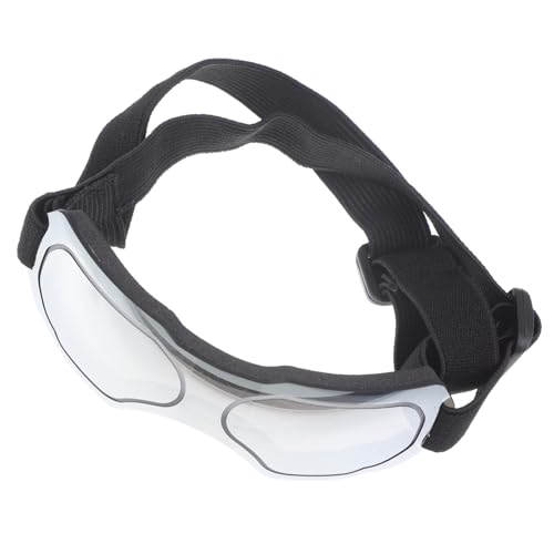 WEKAMOS Haustier Brille hundesonnenbrille Dog Sunglasses Hundeschutzbrille staubschutz hundeaccessoires Mann Bausatz einstellbar Weste Auto Haustierbrillen Schutzbrille für Hund STK Silver von WEKAMOS