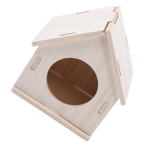 WEKAMOS Haustier Holzversteck für Hamster und Ratten Sicheres Warmes Hamsterhaus aus Robustem Holz für Kleintierkäfige und Tägliche WEKAMOS Haustier Holzversteck für Hamster und Ratten Sicheres Warmes Hamsterhaus aus Robustem Holz für Kleintierkäfige und Tägliche von WEKAMOS