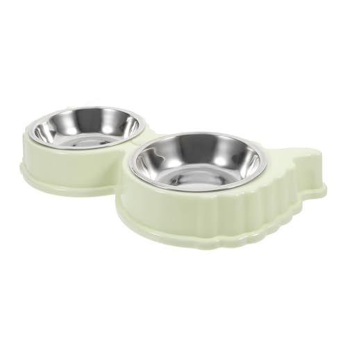 WEKAMOS Haustiernapf Wasser- Und Futternapf Für Hunde Doppelte Schüssel Hundenäpfe Futterstation Für Mehrere Haustiere Welpenschalen Für Kleine Hunde Hundeteller Zum Essen Welpenbedarf Abs von WEKAMOS