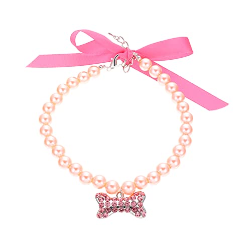 WEKAMOS Haustierperlen Halskette für Kleine und Mittlere Verstellbares und Hautfreundliches Hundehalsband mit Exquisites Design für Stilvolle Haustiere Perfektes WEKAMOS Haustierperlen Halskette für Kleine und Mittlere Verstellbares und Hautfreundliches Hundehalsband mit Exquisites Design für Stilvolle Haustiere Perfektes von WEKAMOS