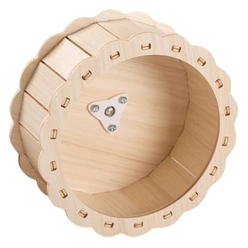 WEKAMOS Hölzernes Hamsterlaufradspielzeug mit Laufrad für Kleine Haustiere Leise und Gesundheitsfördernd Hamster und Kleine Nagetiere WEKAMOS Hölzernes Hamsterlaufradspielzeug mit Laufrad für Kleine Haustiere Leise und Gesundheitsfördernd Hamster und Kleine Nagetiere von WEKAMOS