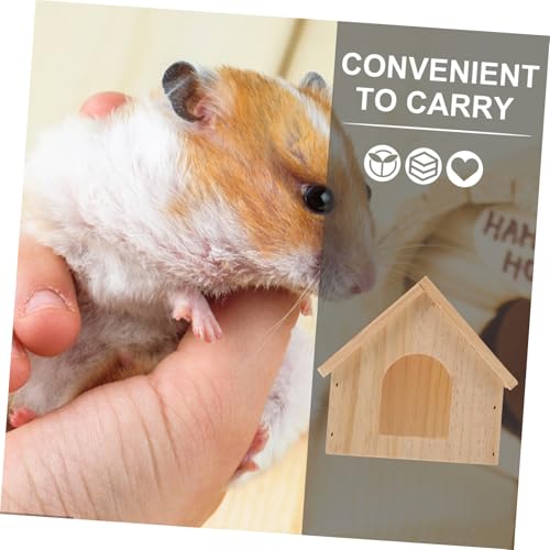WEKAMOS Holz Hamster Versteck Haus Delicatess Hamster Rückzugsort Robustes Kleintier Holzhaus Geeignet für Zwerghamster und Chinchilla Langlebig Leicht für Käfigspiel und Ruheplätze WEKAMOS Holz Hamster Versteck Haus Delicatess Hamster Rückzugsort Robustes Kleintier Holzhaus Geeignet für Zwerghamster und Chinchilla Langlebig Leicht für Käfigspiel und Ruheplätze von WEKAMOS