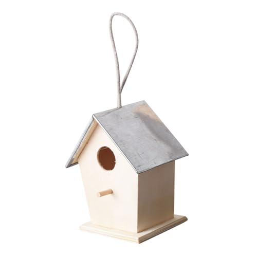 WEKAMOS Holz Vogelhaus Hängend Wetterfestes Futterhaus für Garten und Wetterfestes Nistkasten aus Kiefernholz Robust und Langlebig für Kleine Wildvögel und Singvögel WEKAMOS Holz Vogelhaus Hängend Wetterfestes Futterhaus für Garten und Wetterfestes Nistkasten aus Kiefernholz Robust und Langlebig für Kleine Wildvögel und Singvögel von WEKAMOS