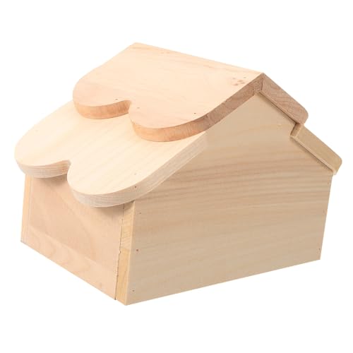 WEKAMOS Holzversteck für Hamster und Kleintiere Robustes Nagerhaus aus Natürlichem Holz Kleines Rückzugsort Spielhaus für Hamster Meerschweinchen Rennmäuse Stressreduzierendes Kuschelnest WEKAMOS Holzversteck für Hamster und Kleintiere Robustes Nagerhaus aus Natürlichem Holz Kleines Rückzugsort Spielhaus für Hamster Meerschweinchen Rennmäuse Stressreduzierendes Kuschelnest von WEKAMOS